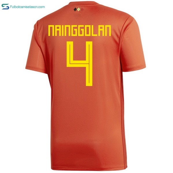 Camiseta Belgica 1ª Nainggolan 2018 Rojo